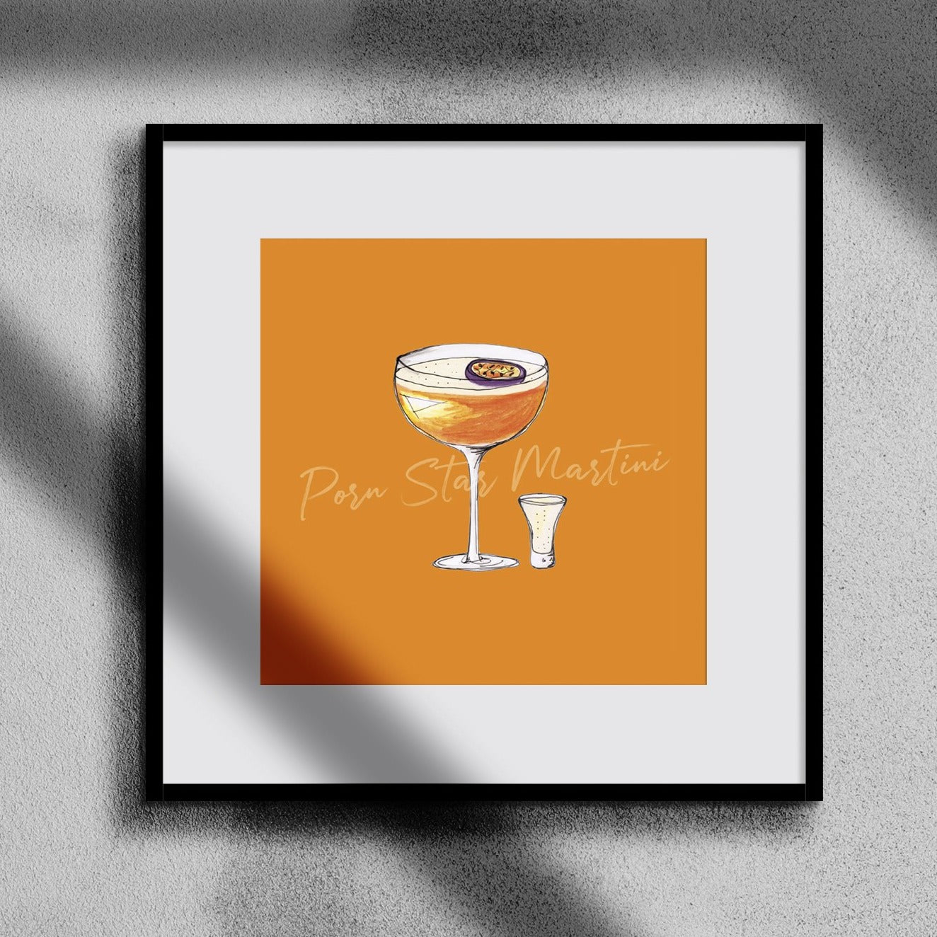 Illustrated Art Print | Porn Star Martini Art Print | Made in Canterbury,  Kent – Fond Company