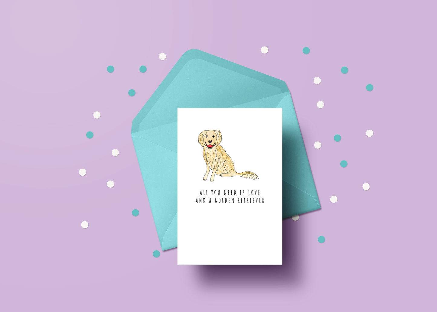 All you need is love and a Golden Retriever card