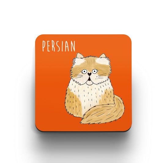 Illustrated Persian cat cute cat coaster
