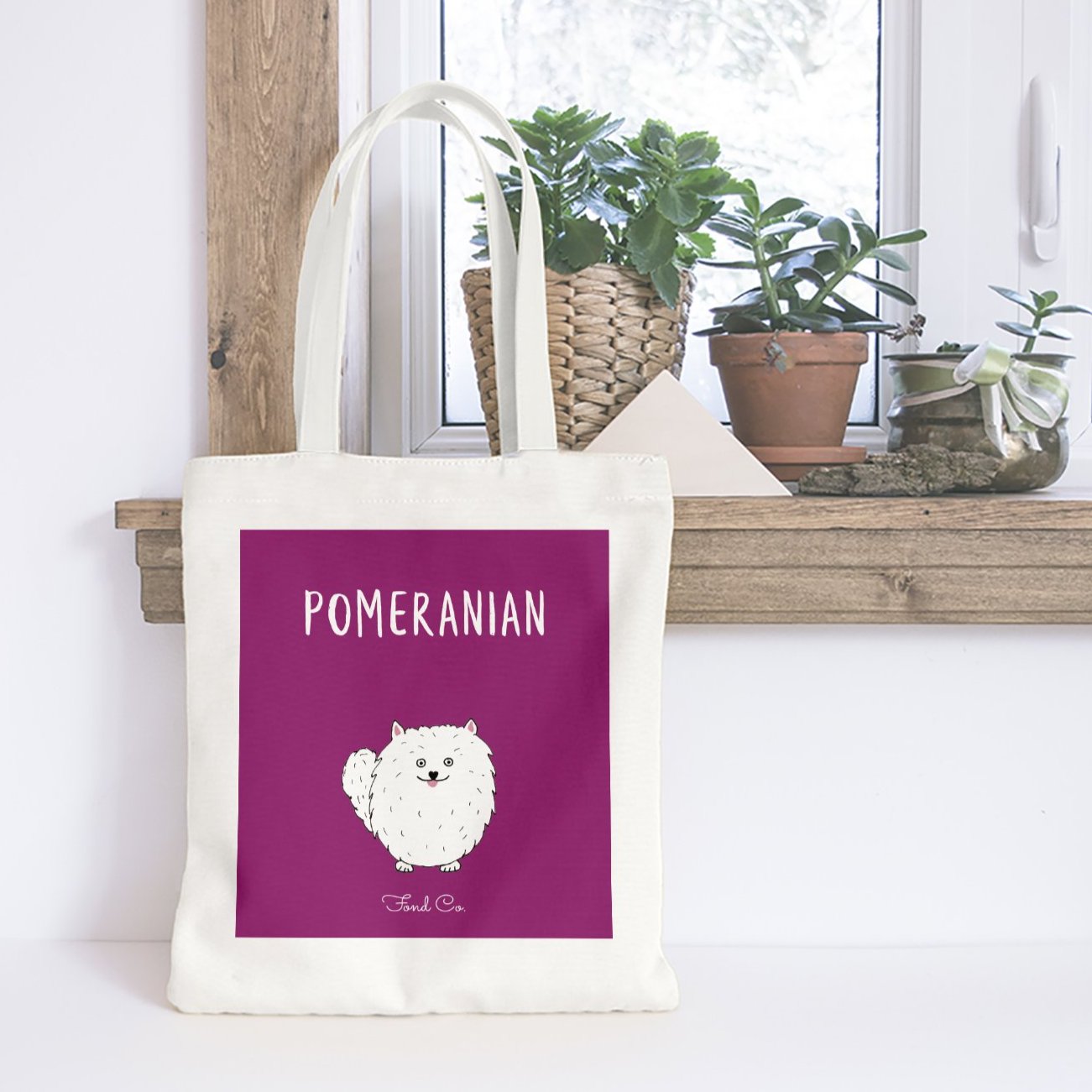 Pomeranian tote bag